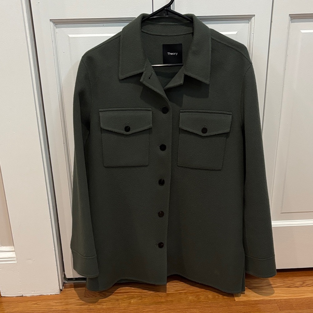 Theory Shirt Jacket Wool Cashmere - Size M